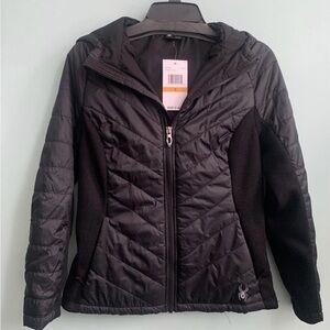 Spyder Women's Quilted Black Ski Jacket